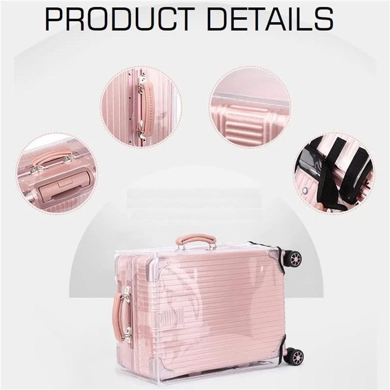 1Pc Clear PVC Suitcase Protect - огляд і ціна Luggage Protective Cover Transparent