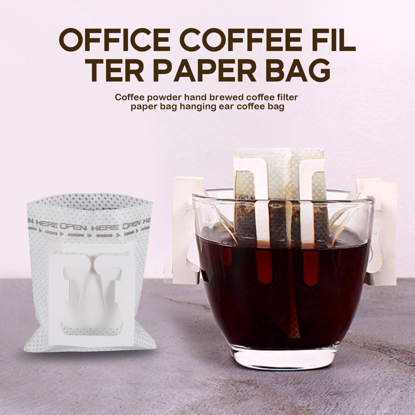 50Pcs / Pack Drip Coffee Filte - огляд і ціна Travel Bags