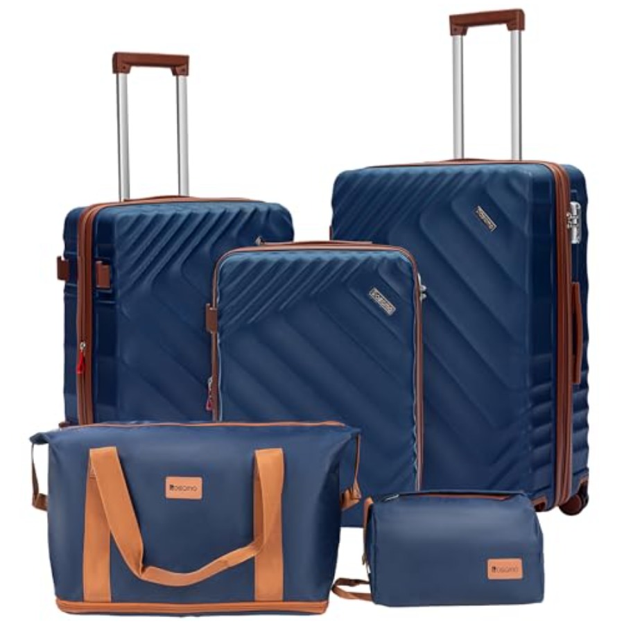 5-Piece Hard Shell Expandable  - огляд і ціна Expandable Hard Shell Luggage Set