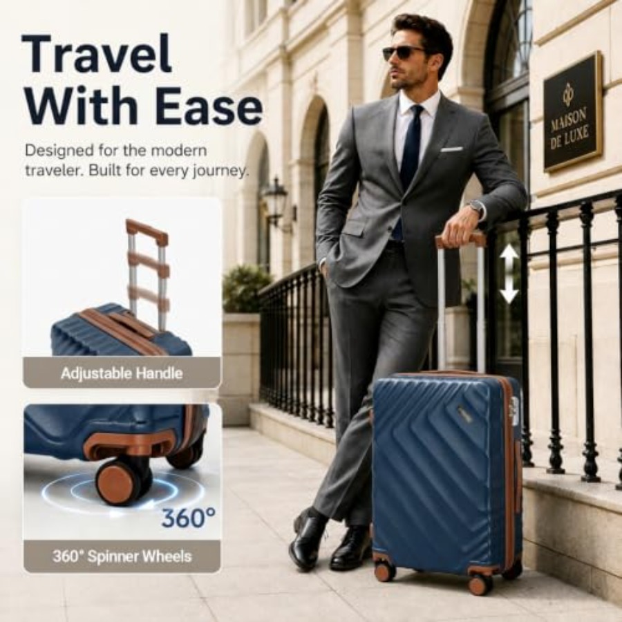 5-Piece Hard Shell Expandable  - огляд і ціна Expandable Hard Shell Luggage Set