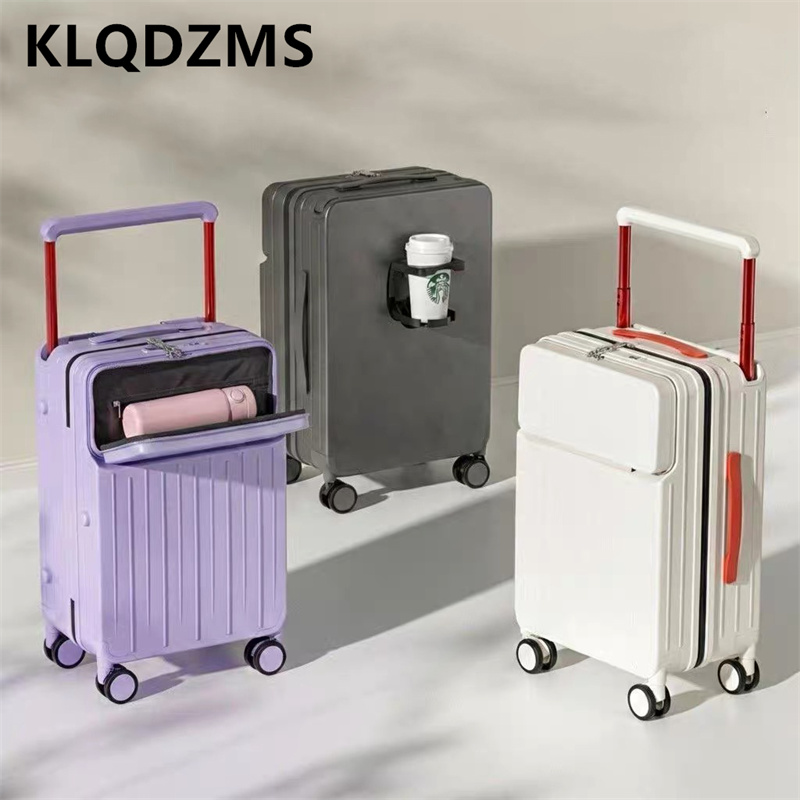 KLQDZMS Front Opening Suitcase - огляд і ціна Front Opening Laptop Luggage 24 Inch
