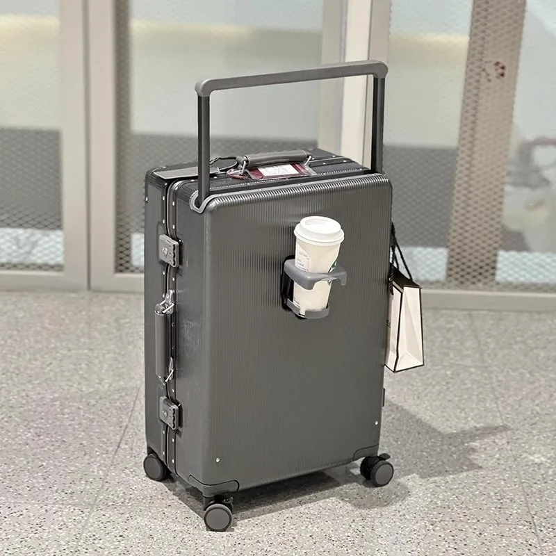 Suitcase Wide Handle Travel Su - огляд і ціна Aluminum Frame Carry On Luggage