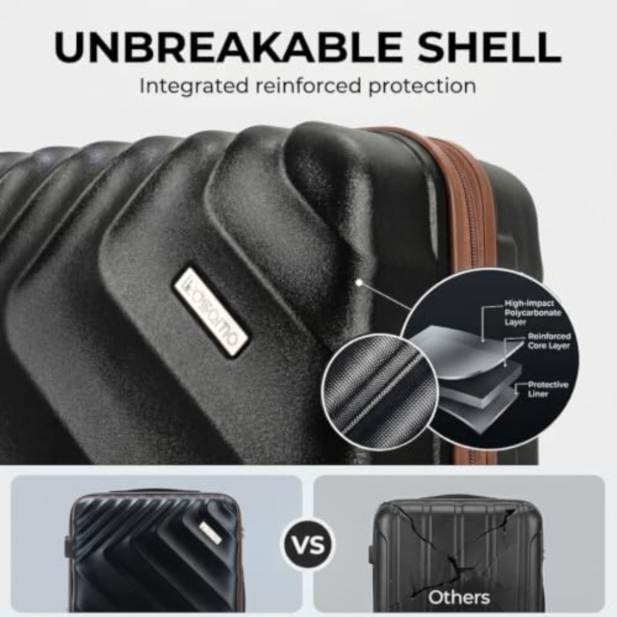 6-Piece Hard Shell Expandable  - огляд і ціна Expandable Hard Shell Luggage Set