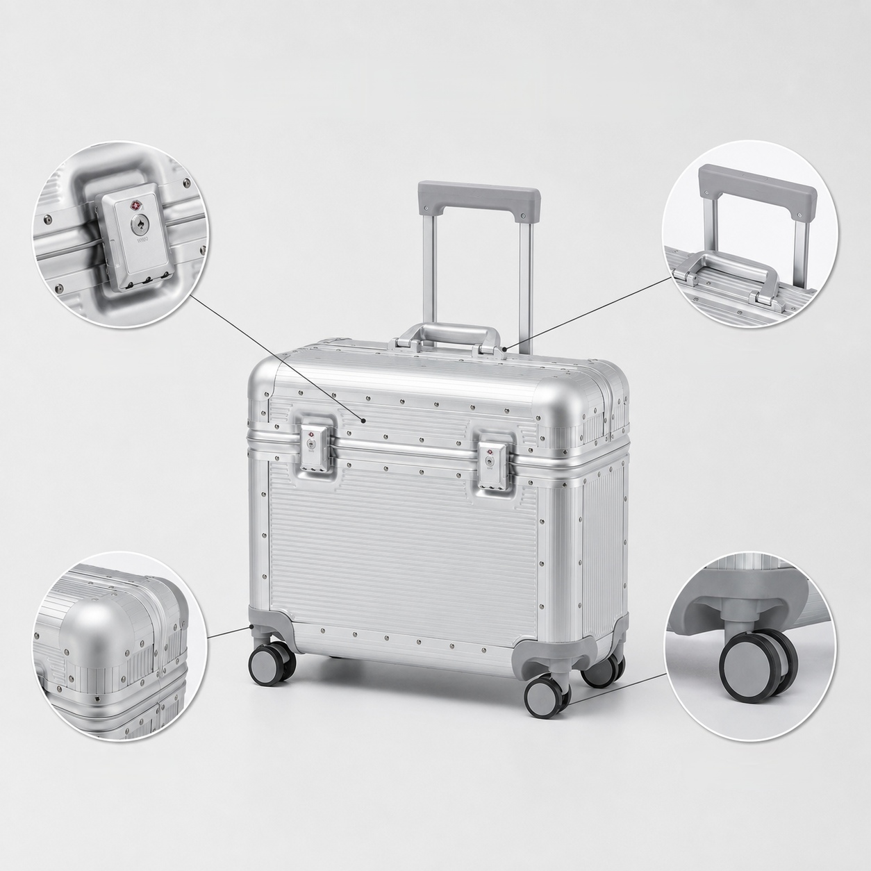 Bunnyfly 20-Inch PC Carry-On S - огляд і ціна Aluminum Frame Carry On Luggage