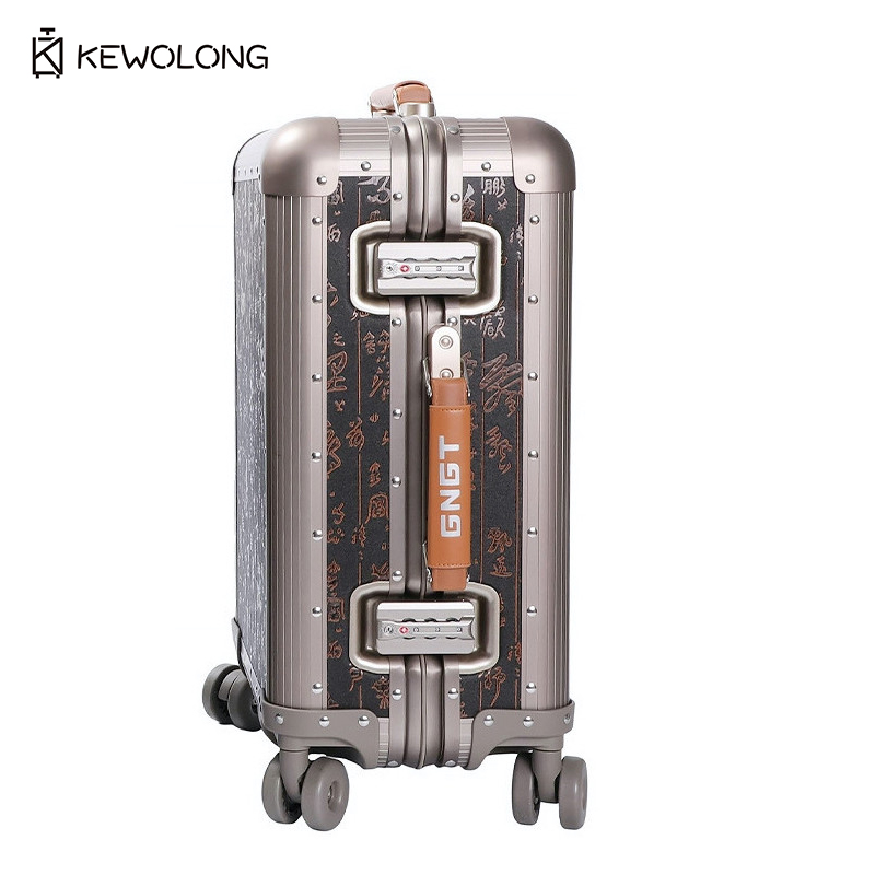 Full Aluminum Magnesium Alloy  - огляд і ціна Spinner Wheel Rolling Suitcase 20 Inch