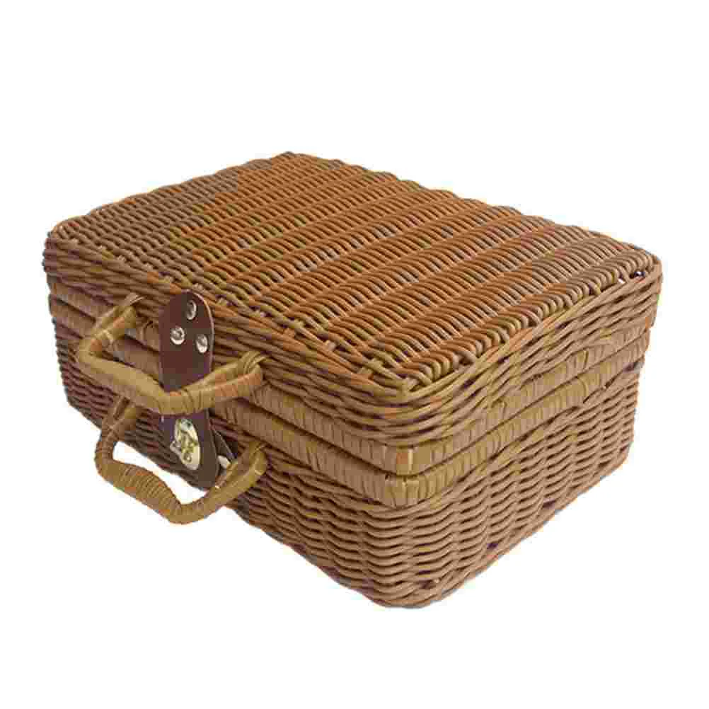 Basket Rattan Wicker Suitcase  - огляд і ціна Retro Vintage Trunk Suitcase