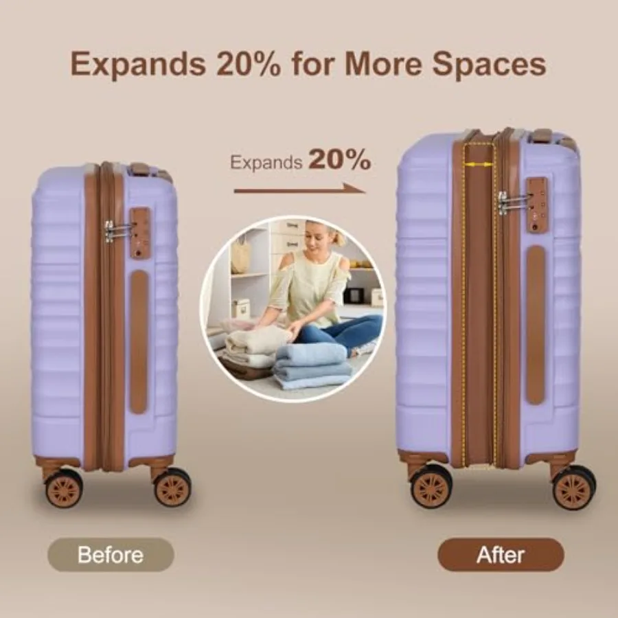 3-Piece Expandable Luggage Set - огляд і ціна Expandable Hard Shell Luggage Set