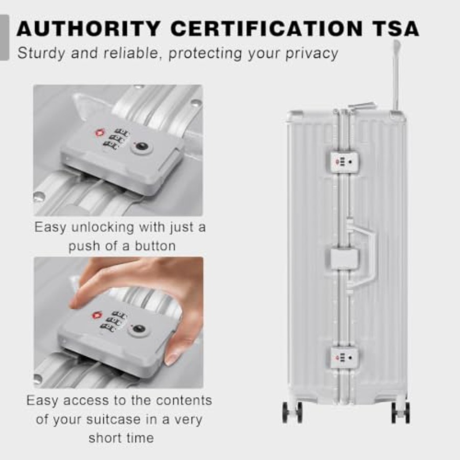Luggage Sets 2 Pcs Aluminum Fr - огляд і ціна Aluminum Frame Carry On Luggage
