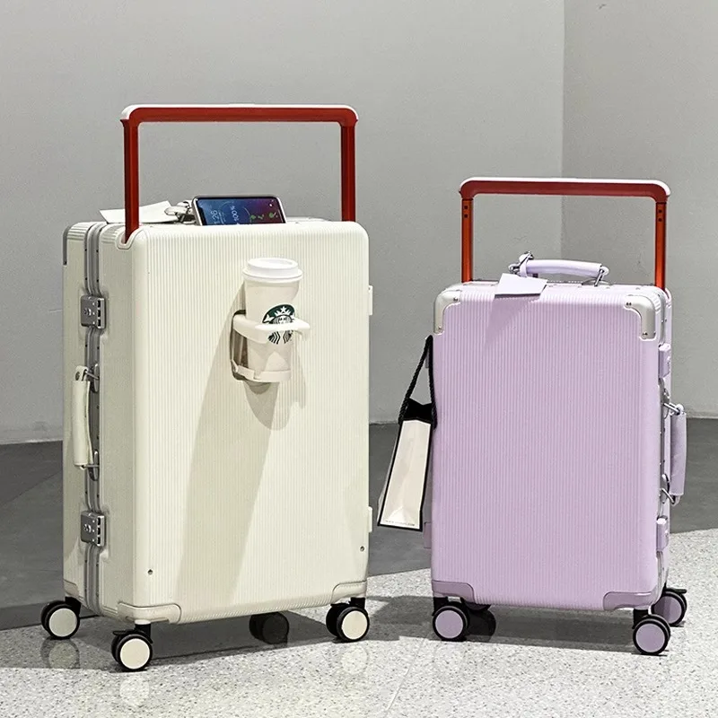 Suitcase Wide Handle Travel Su - огляд і ціна Aluminum Frame Carry On Luggage